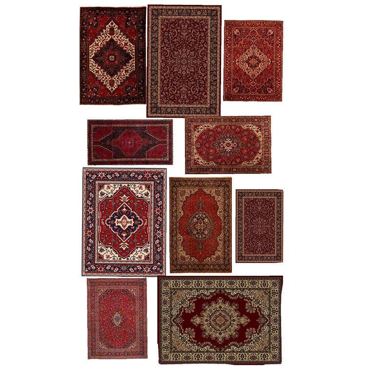 استیکر پارچه و لباس پاد آفرین مدل فرش ایرانی کد 4539