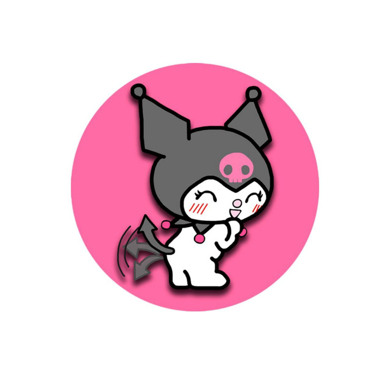 استیکر پارچه و لباس پاد آفرین مدل کارتونی کورومی kuromi کد 282