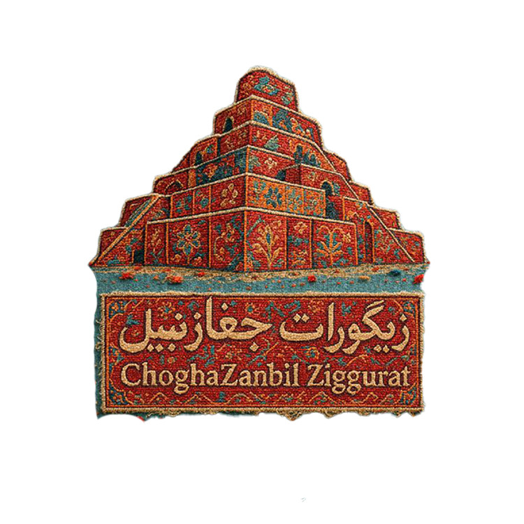 استیکر پارچه و لباس پاد آفرین مدل زیگورات چغازنبیل کد 4027