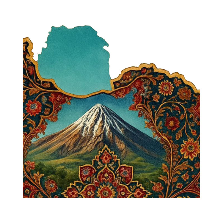 استیکر پارچه و لباس پاد آفرین مدل ایران کد 4019