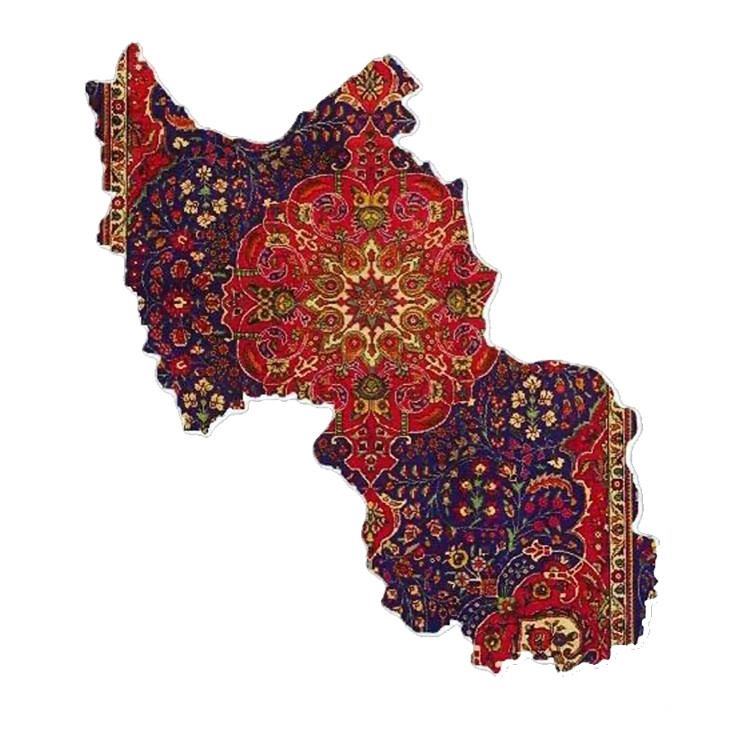 استیکر پارچه و لباس پاد آفرین مدل فرش ایرانی کد 3727