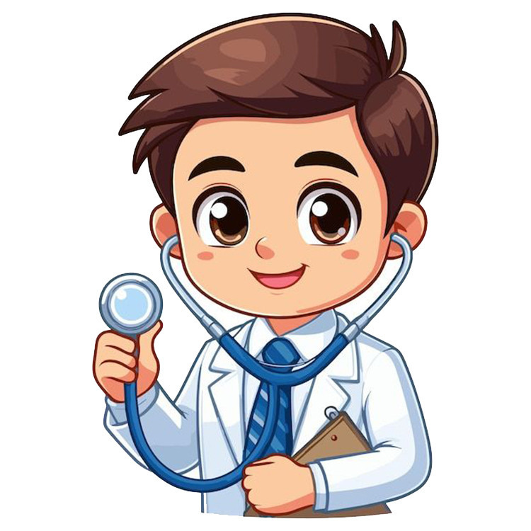 استیکر پارچه و لباس پاد آفرین مدل پزشک کد 3499