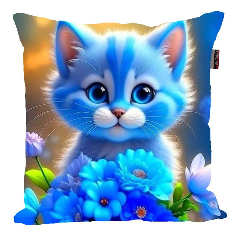 کوسن مدل  گربه بامزه و جذاب کد 1070