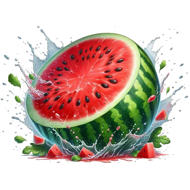 استیکر پارچه و لباس پاد آفرین مدل هندوانه کد 3468