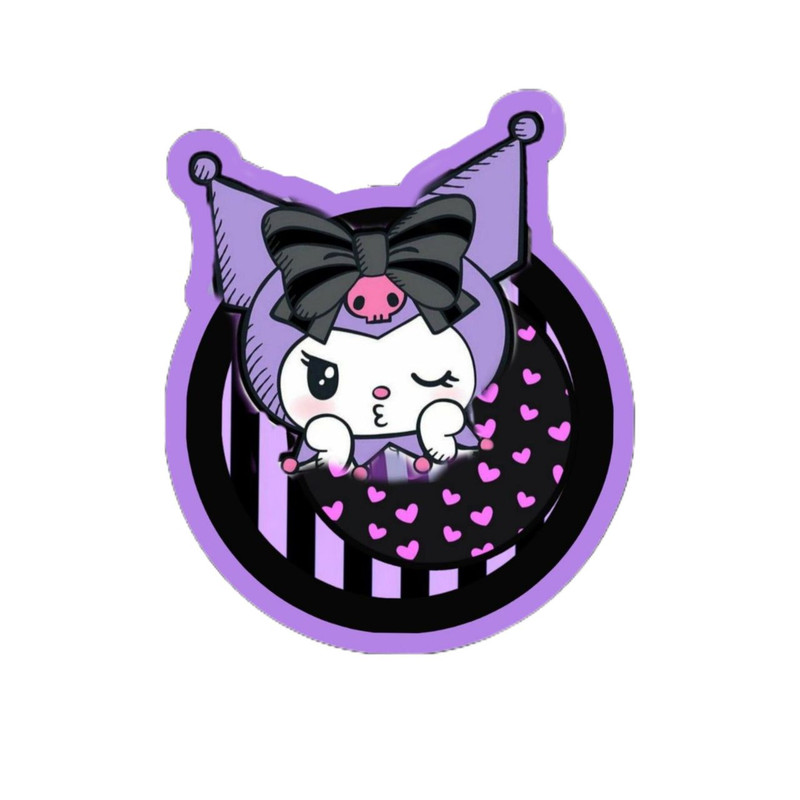استیکر پارچه و لباس پاد آفرین مدل کارتونی کورومی kuromi کد 146